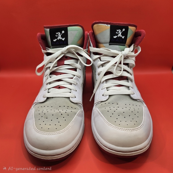 Nike Air Jordan 1 Retro Hare 2009 Bugs Bunny White/Silver size 11.5 374454-011. - Picture 2 of 13